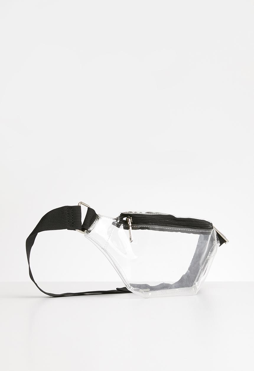 Superbalist - Halle clear waist bag - clear & black