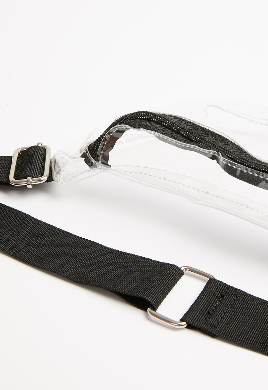Superbalist - Halle clear waist bag - clear & black