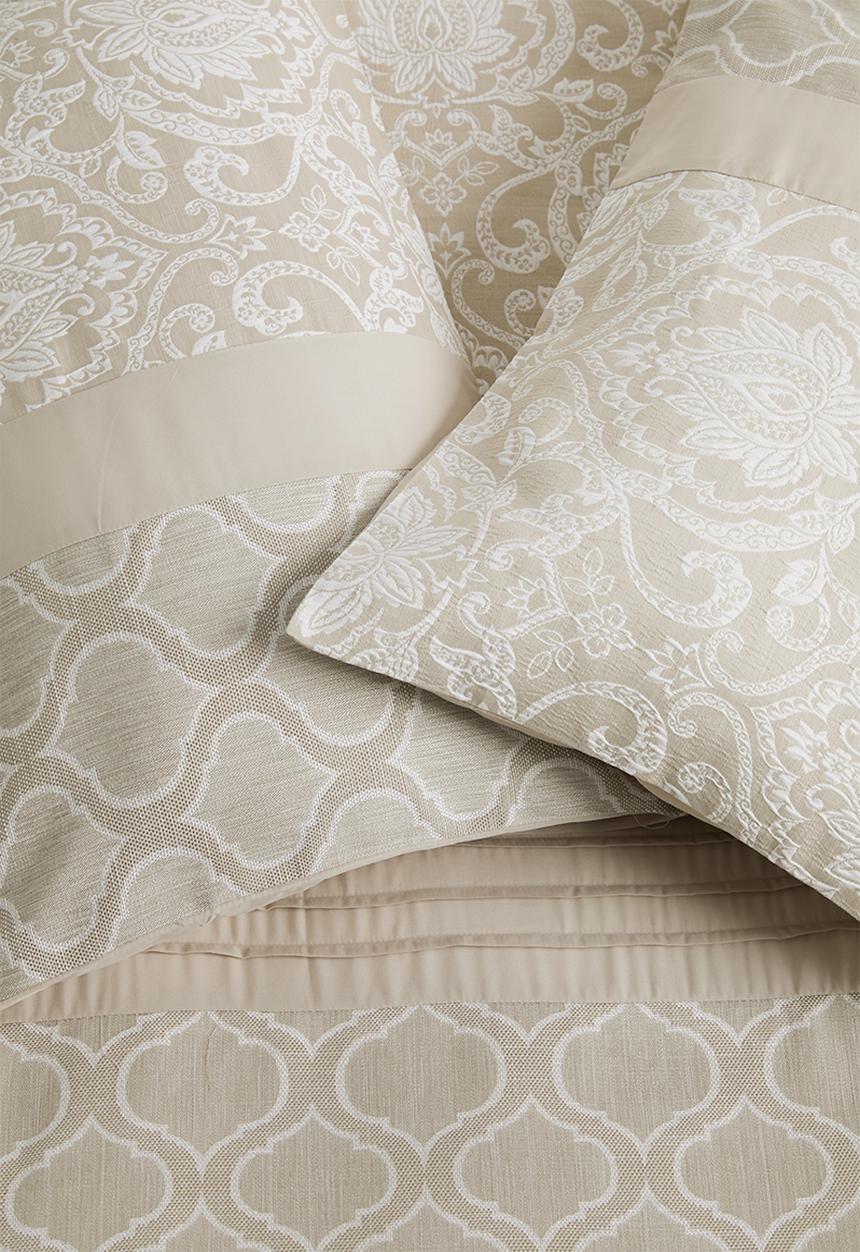 Design Studio - Selbourne jacquard duvet cover set - taupe
