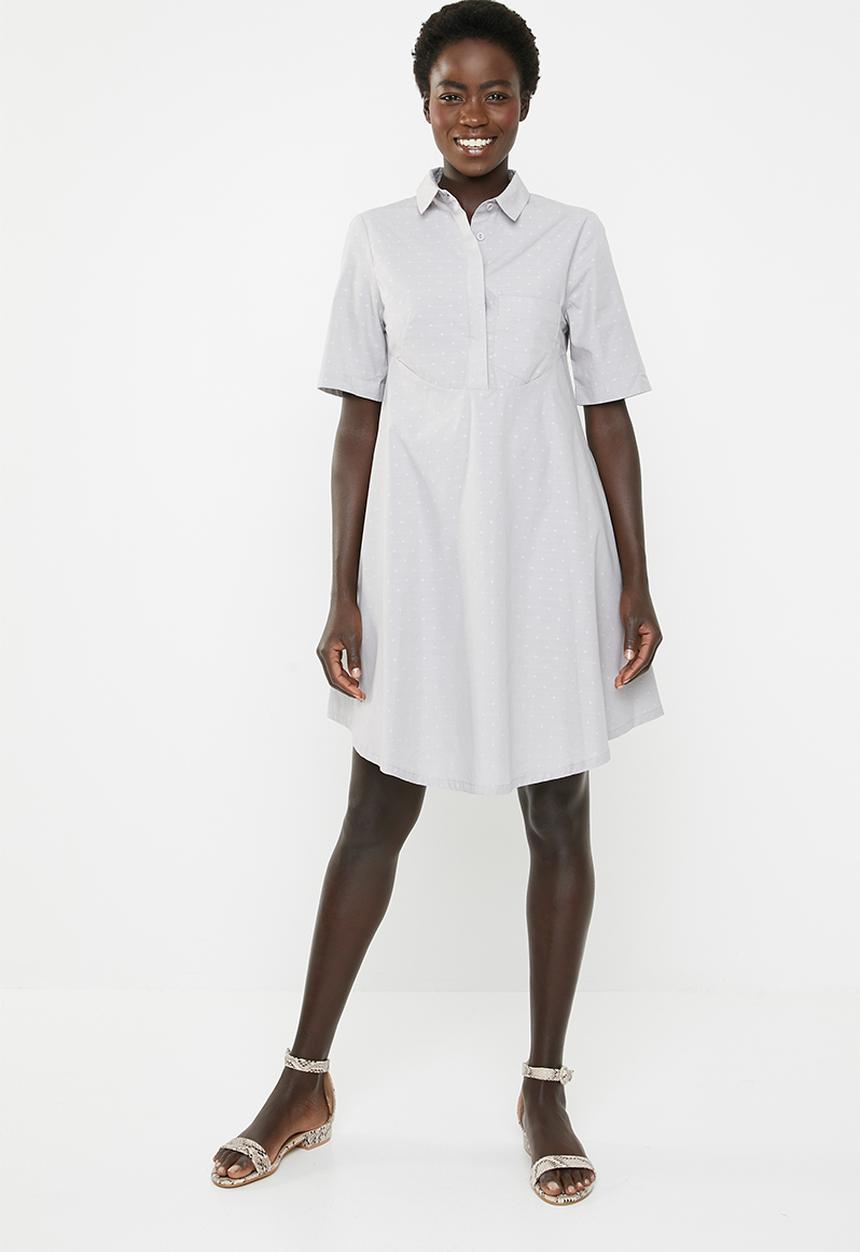 AMANDA LAIRD CHERRY - Zandile curved seam tunic - grey
