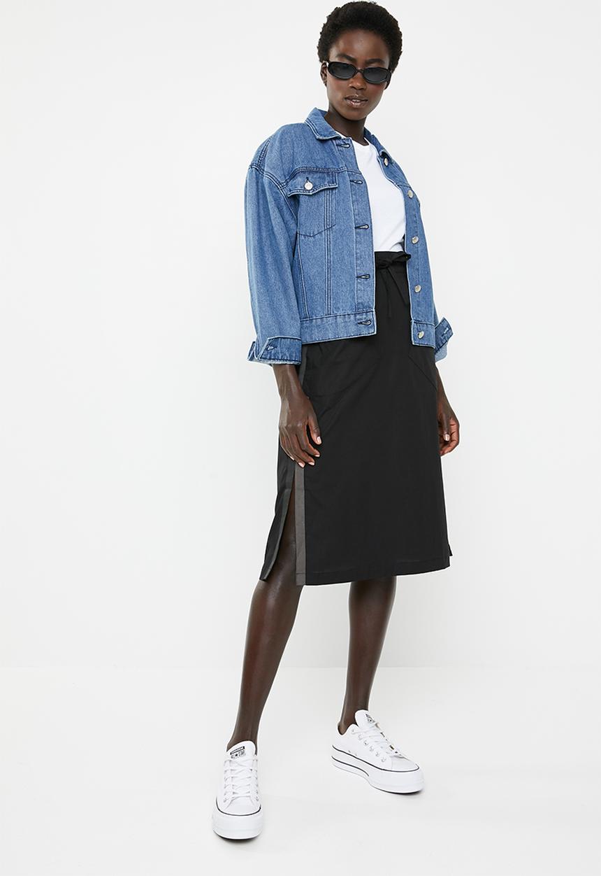 AMANDA LAIRD CHERRY - Nonyaniso elasticated pencil skirt - black