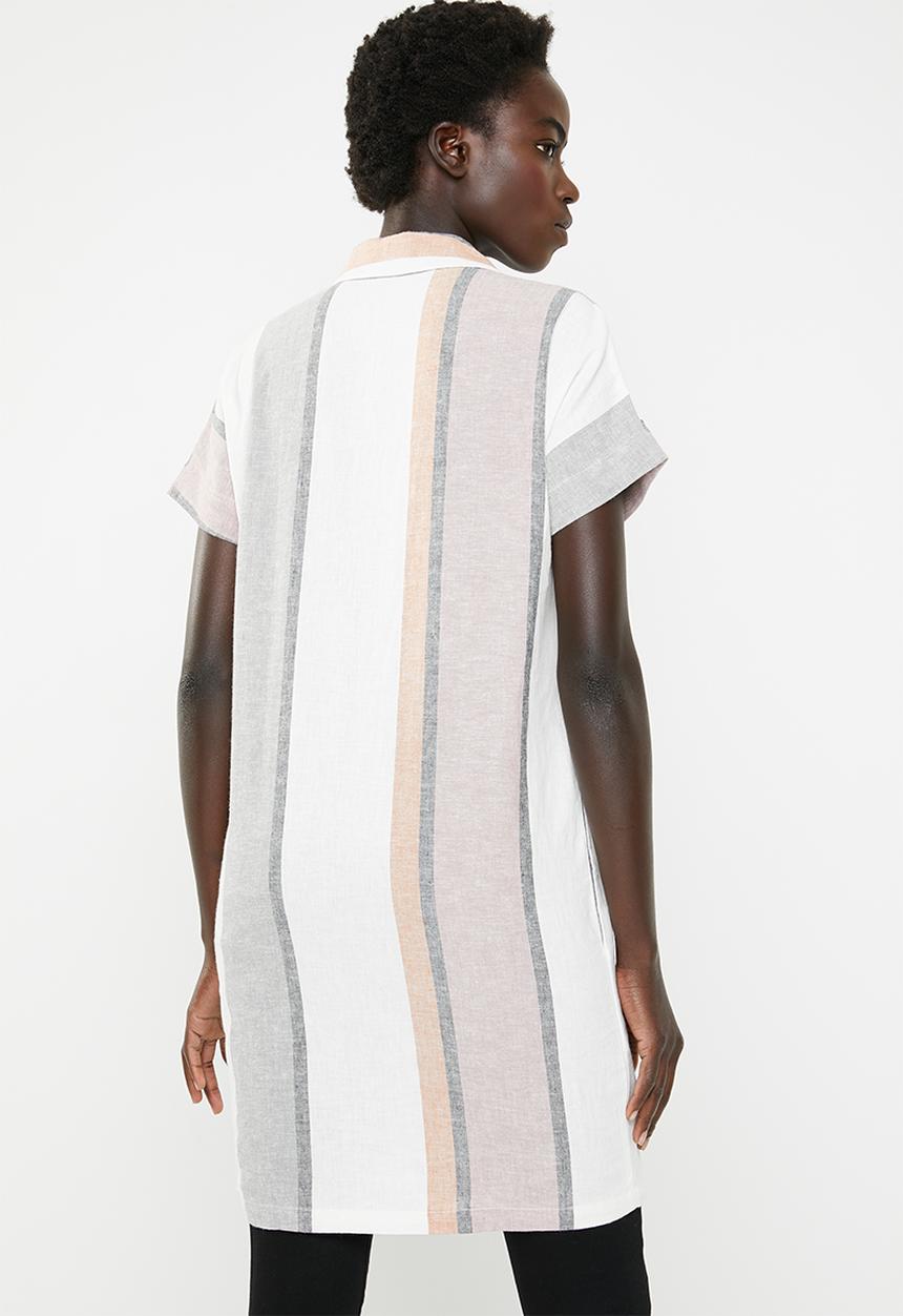 AMANDA LAIRD CHERRY - Nozibele button through tunic - multi 