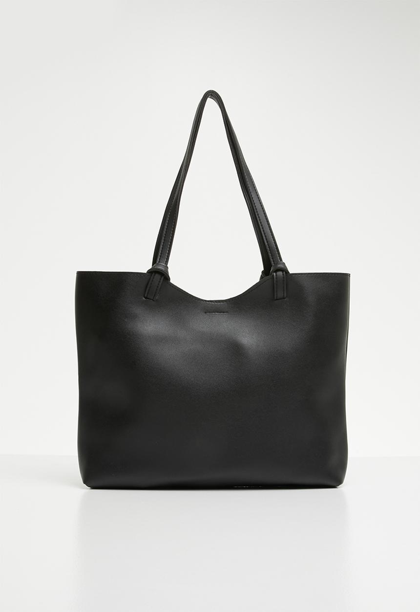 Superbalist - Maggie faux leather shopper bag - black