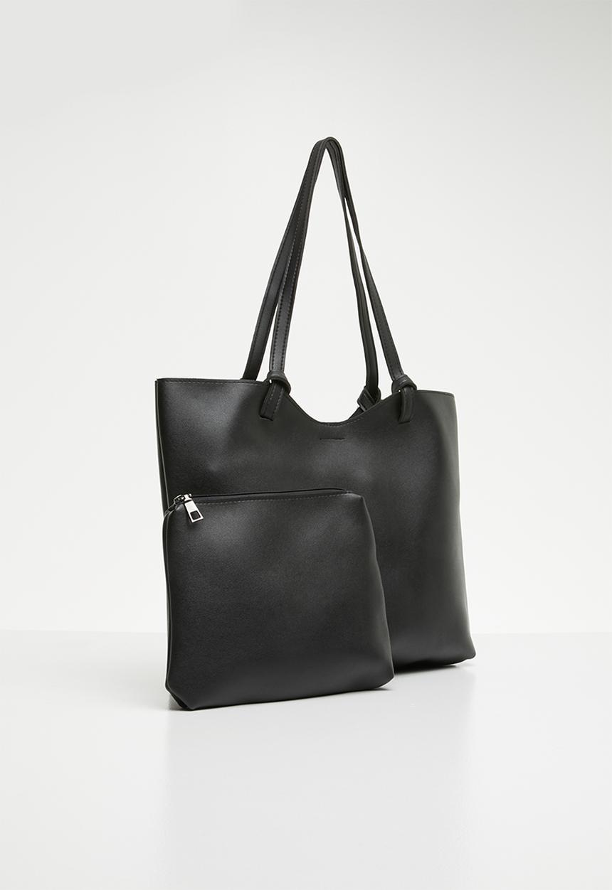 Superbalist - Maggie faux leather shopper bag - black