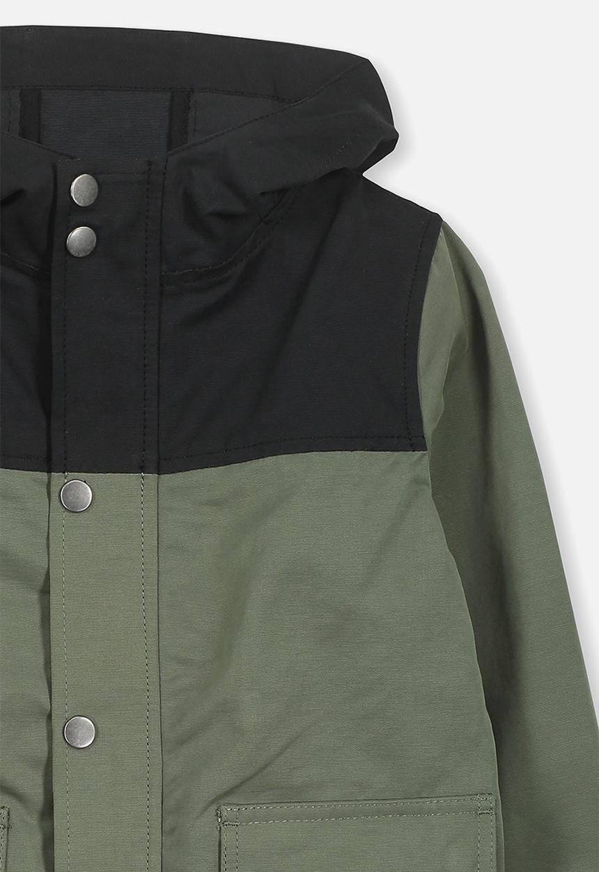 Cotton On - Albert anorak - green & black