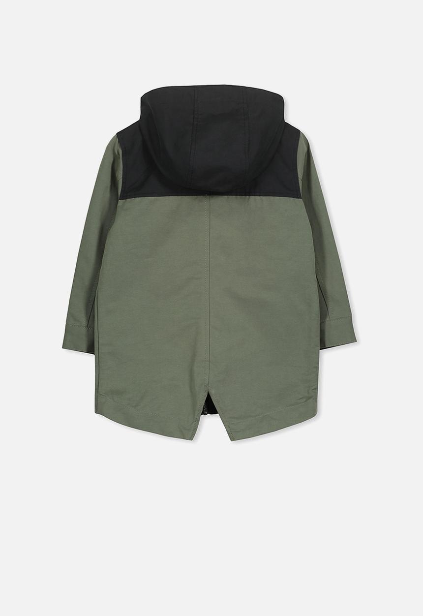 Cotton On - Albert anorak - green & black