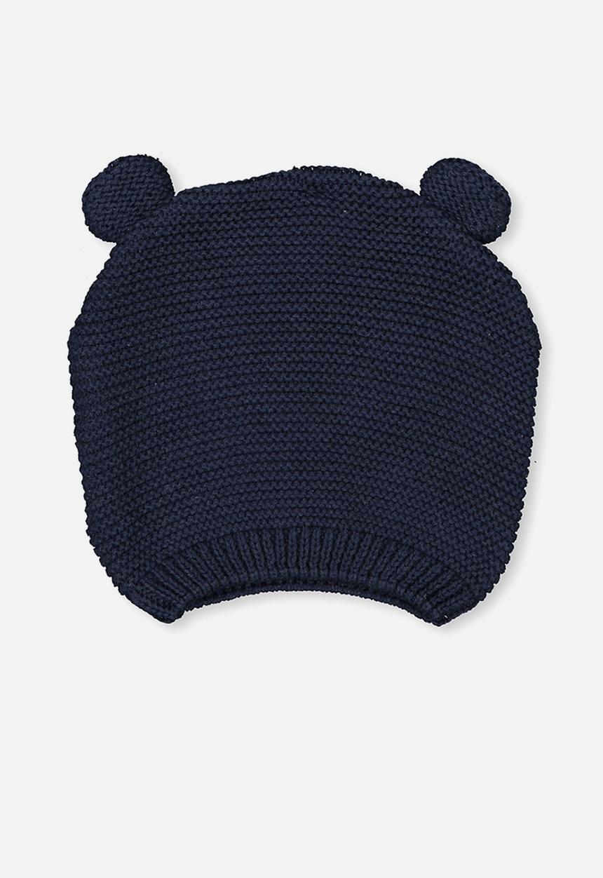 Cotton On - Baby knit beanie - navy 
