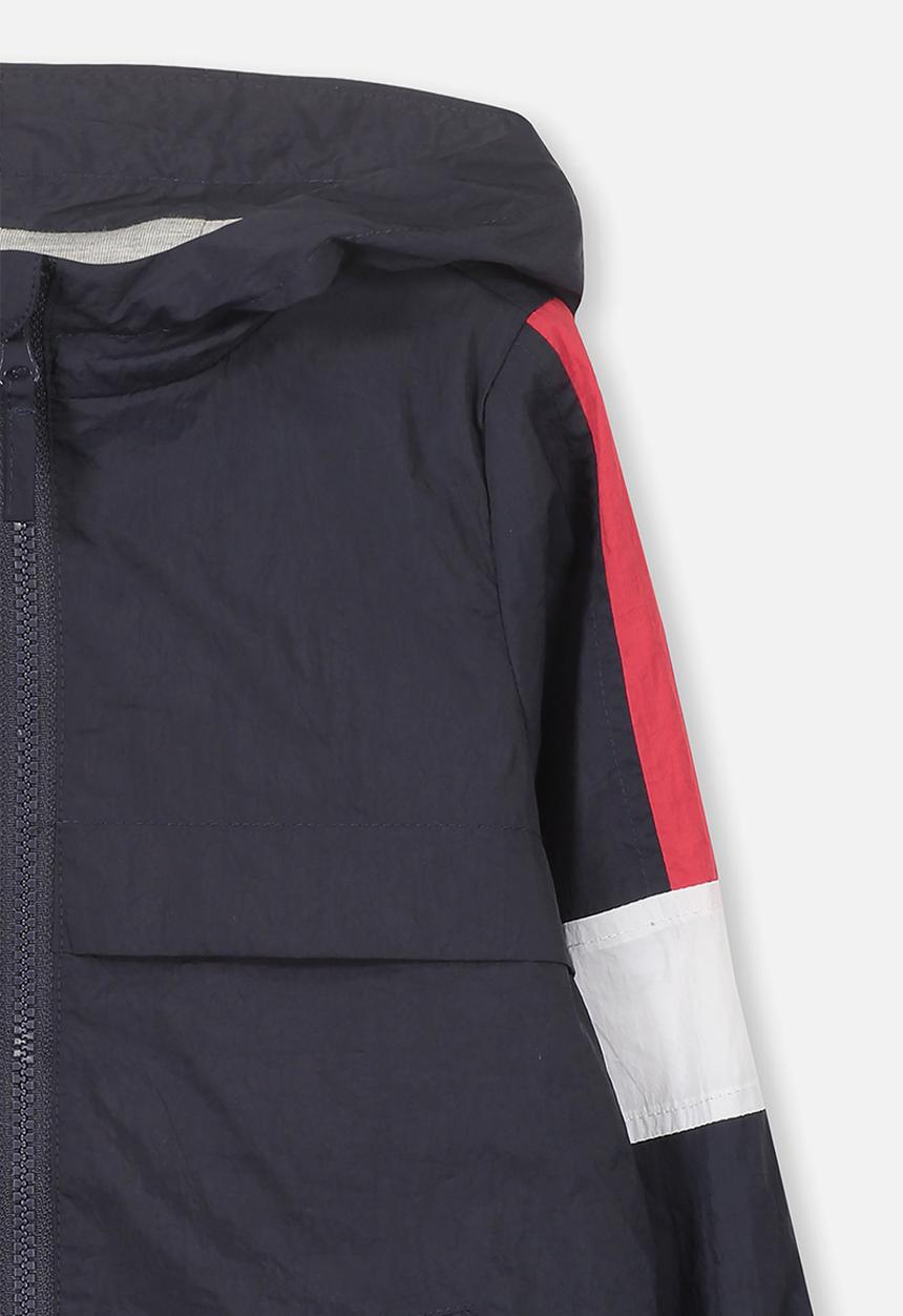 Cotton On - Houston spray jacket - navy & red splice