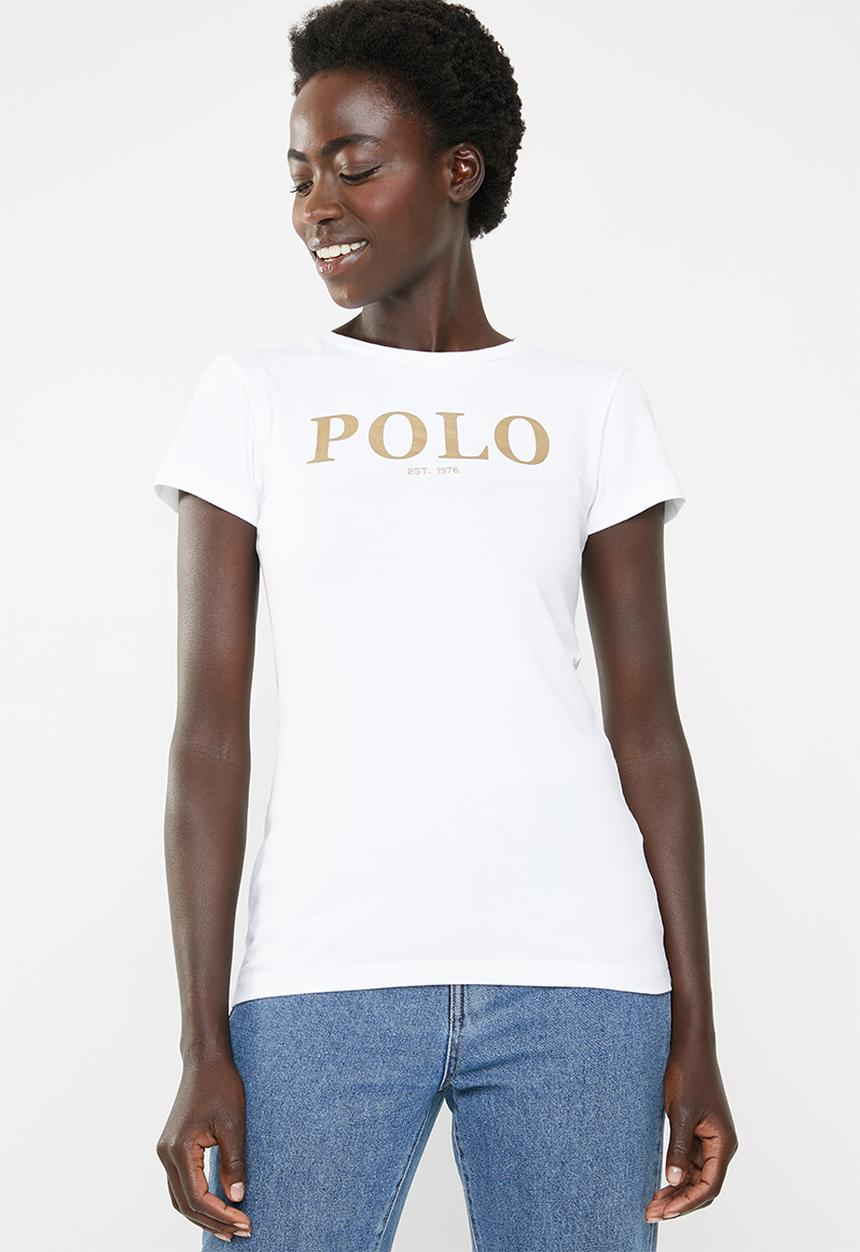 POLO - Mila printed tee - white