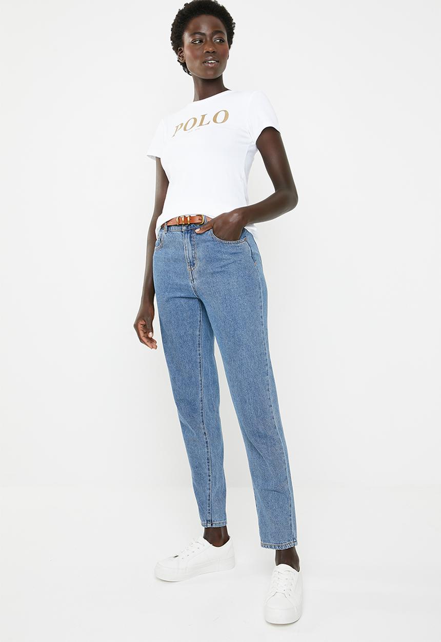 POLO - Mila printed tee - white