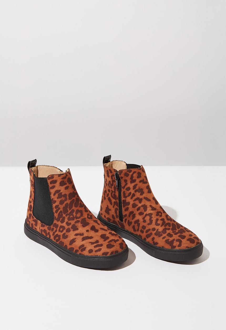 Cotton On - Darcy gusset boot - tan & black 