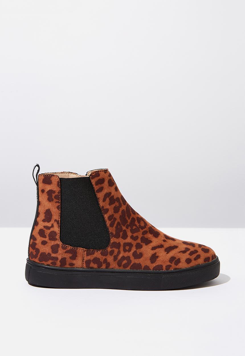 Cotton On - Darcy gusset boot - tan & black 