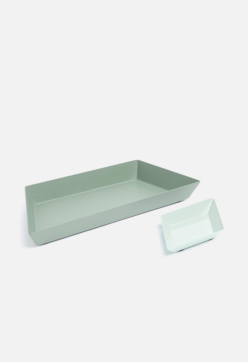 Sixth Floor - Carlton tray set - green