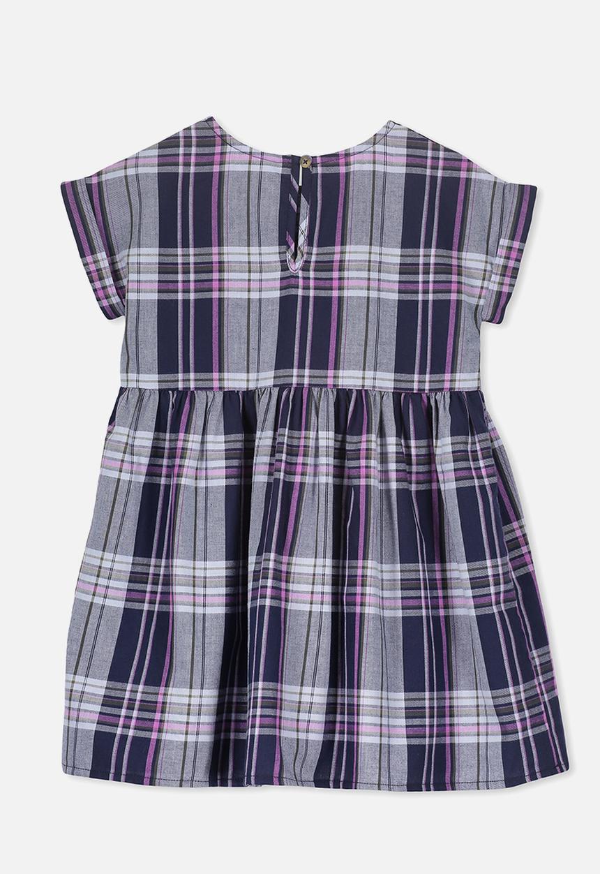 Cotton On - Malia short sleeve dress - navy