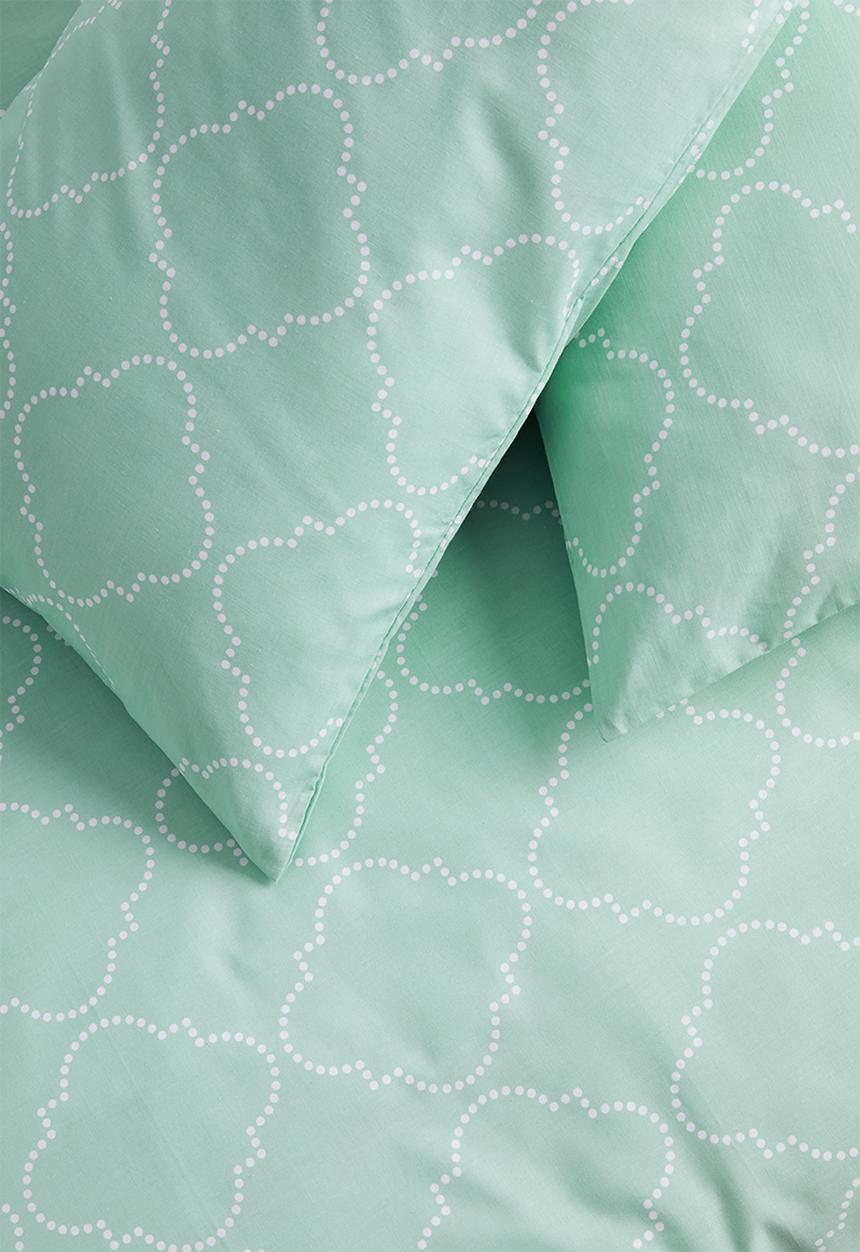 Sixth Floor - Trellis geo printed duvet set - duck egg