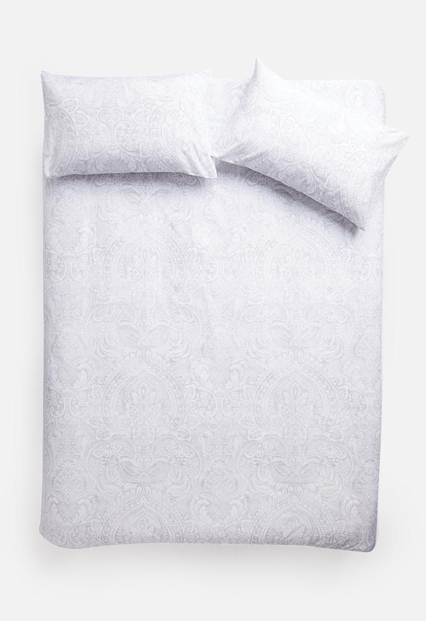 Sixth Floor - Aria paisley printed duvet set - grey