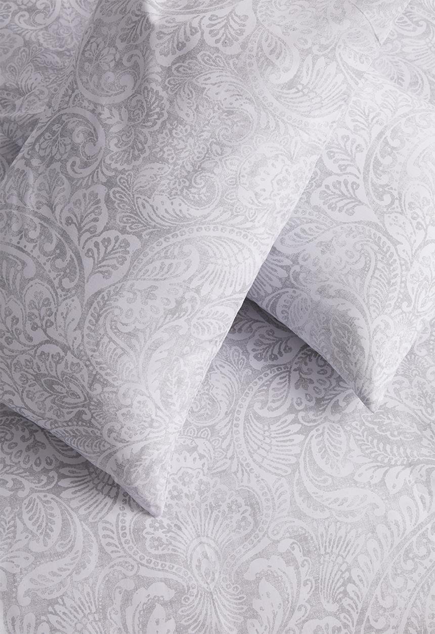 Sixth Floor - Aria paisley printed duvet set - grey