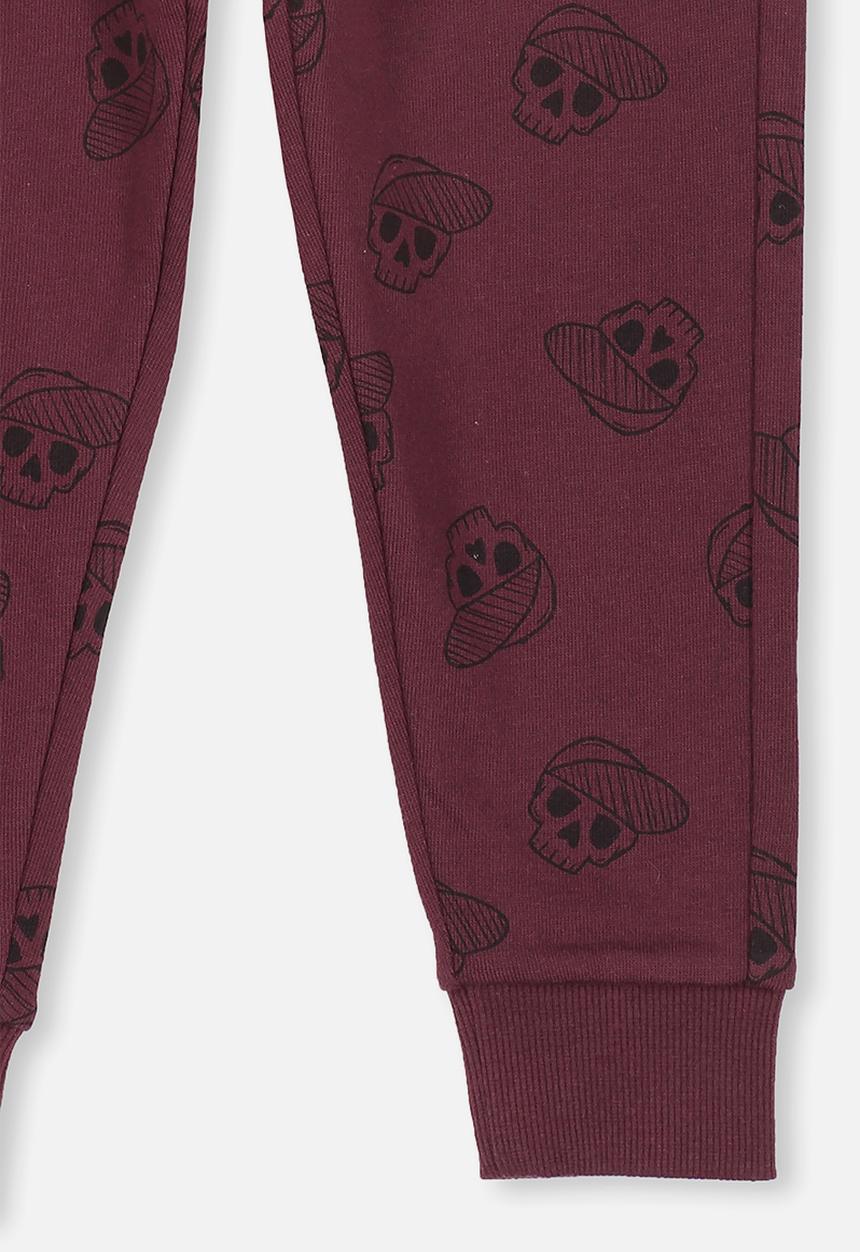 Cotton On - Lewis trackpant - burgundy 