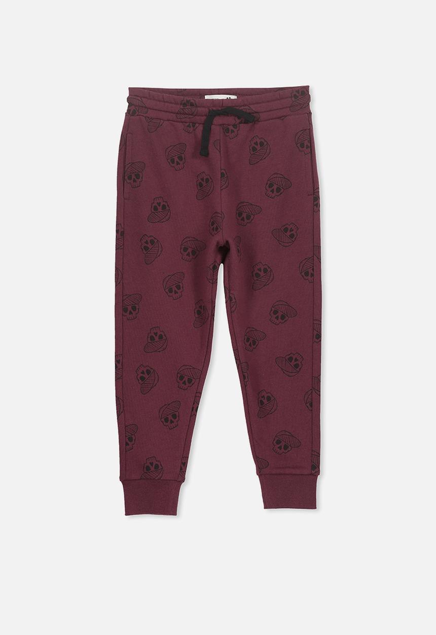 Cotton On - Lewis trackpant - burgundy 