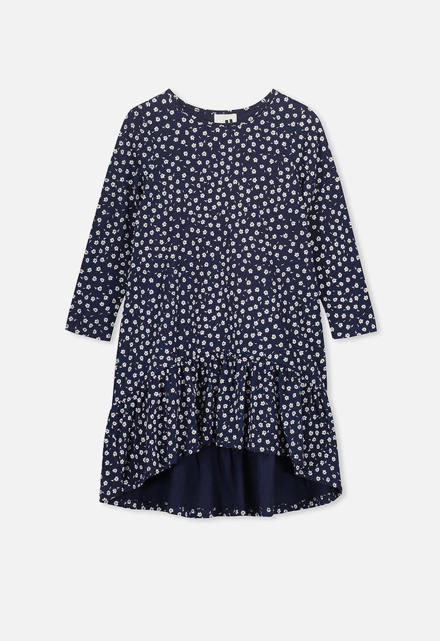 Cotton On - Joss long sleeve dress - navy