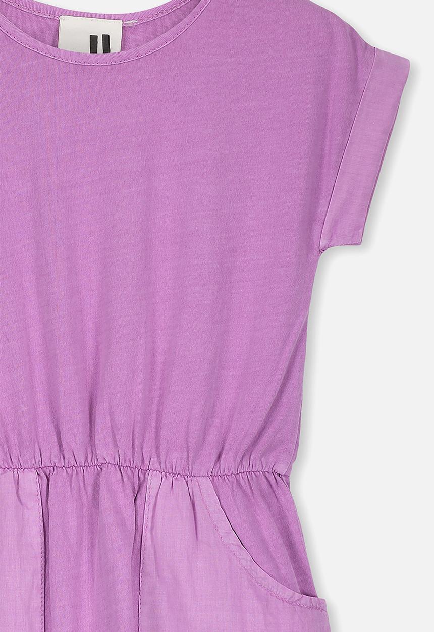 Cotton On - Sibella short sleeve dress - purple