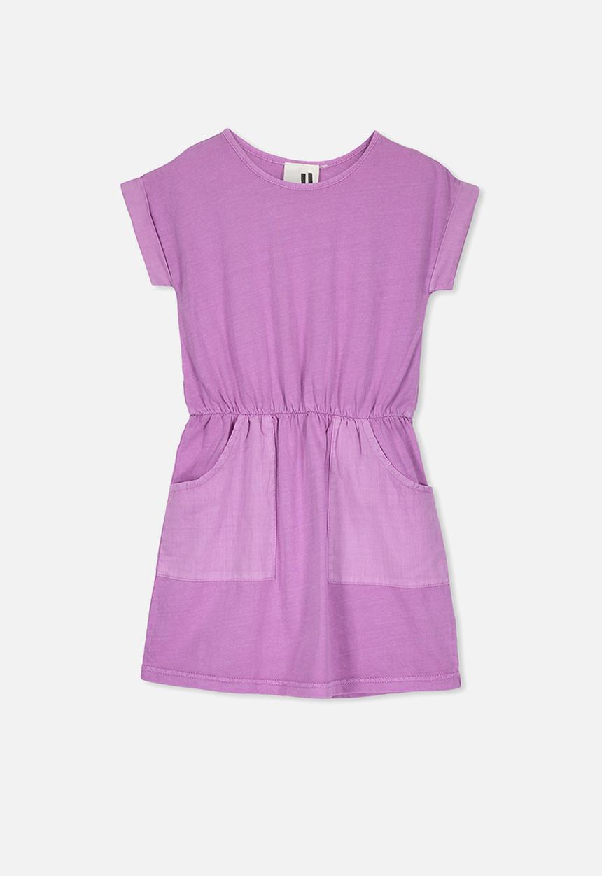 Cotton On - Sibella short sleeve dress - purple