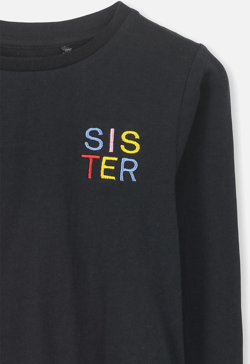 Cotton On - Penelope long sleeve tee - black
