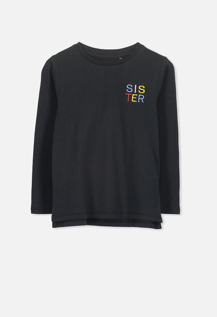 Cotton On - Penelope long sleeve tee - black