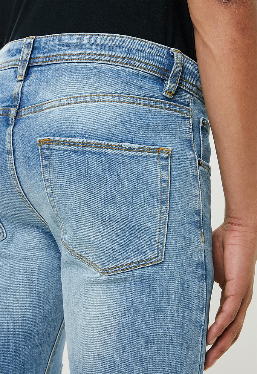 Superbalist - Skinny rip & repair jeans - blue 