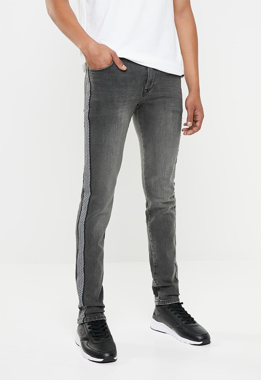 Superbalist - Skinny tape jeans - grey 