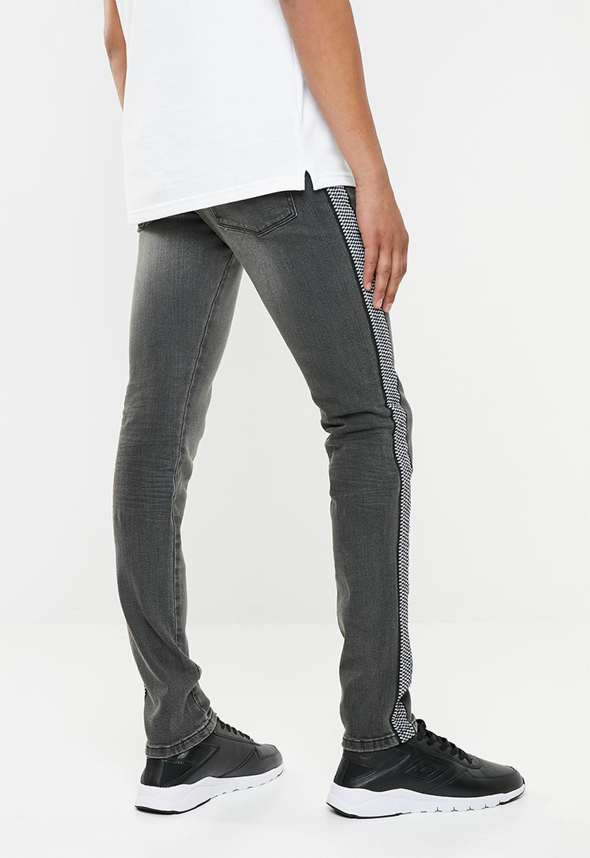 Superbalist - Skinny tape jeans - grey 