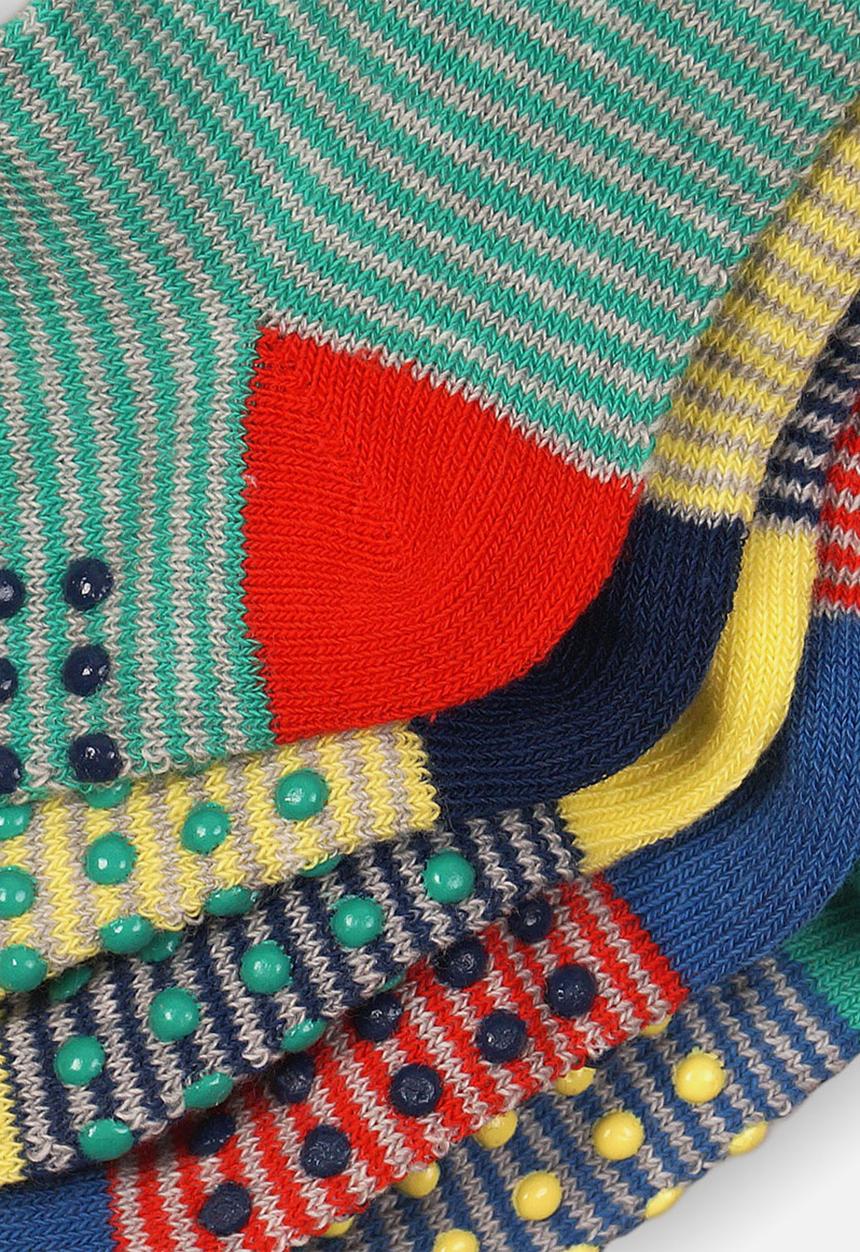 MINOTI - 5 pack striped ankle socks - multi