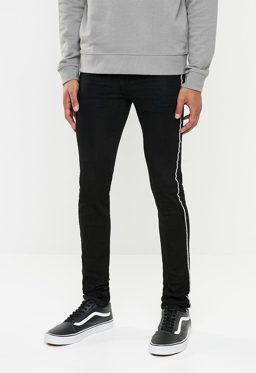 Superbalist - Super skinny tape jeans - black 