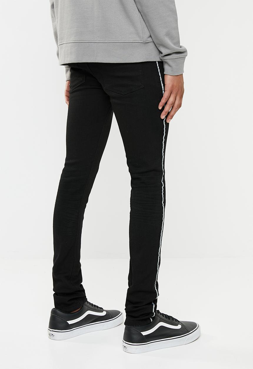 Superbalist - Super skinny tape jeans - black 