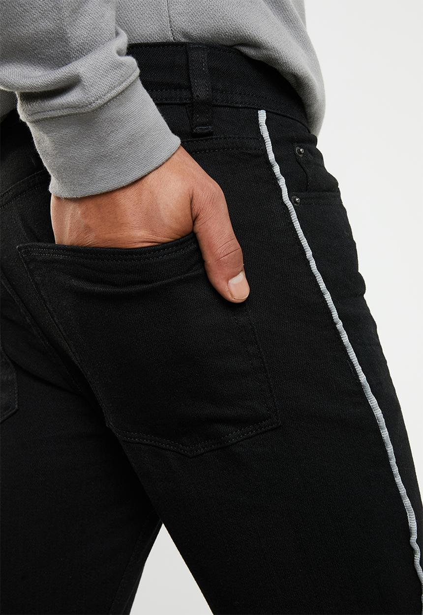Superbalist - Super skinny tape jeans - black 