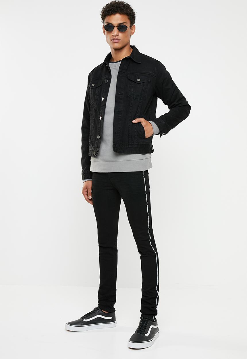 Superbalist - Super skinny tape jeans - black 
