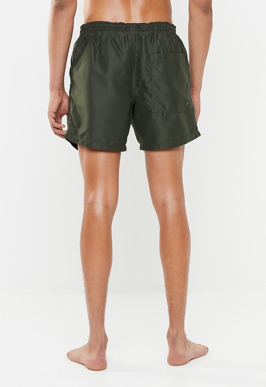 Brave Soul - Plain swim shorts - khaki