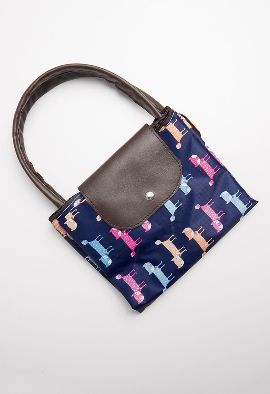 STYLE REPUBLIC - Fox print weekender - brown & blue