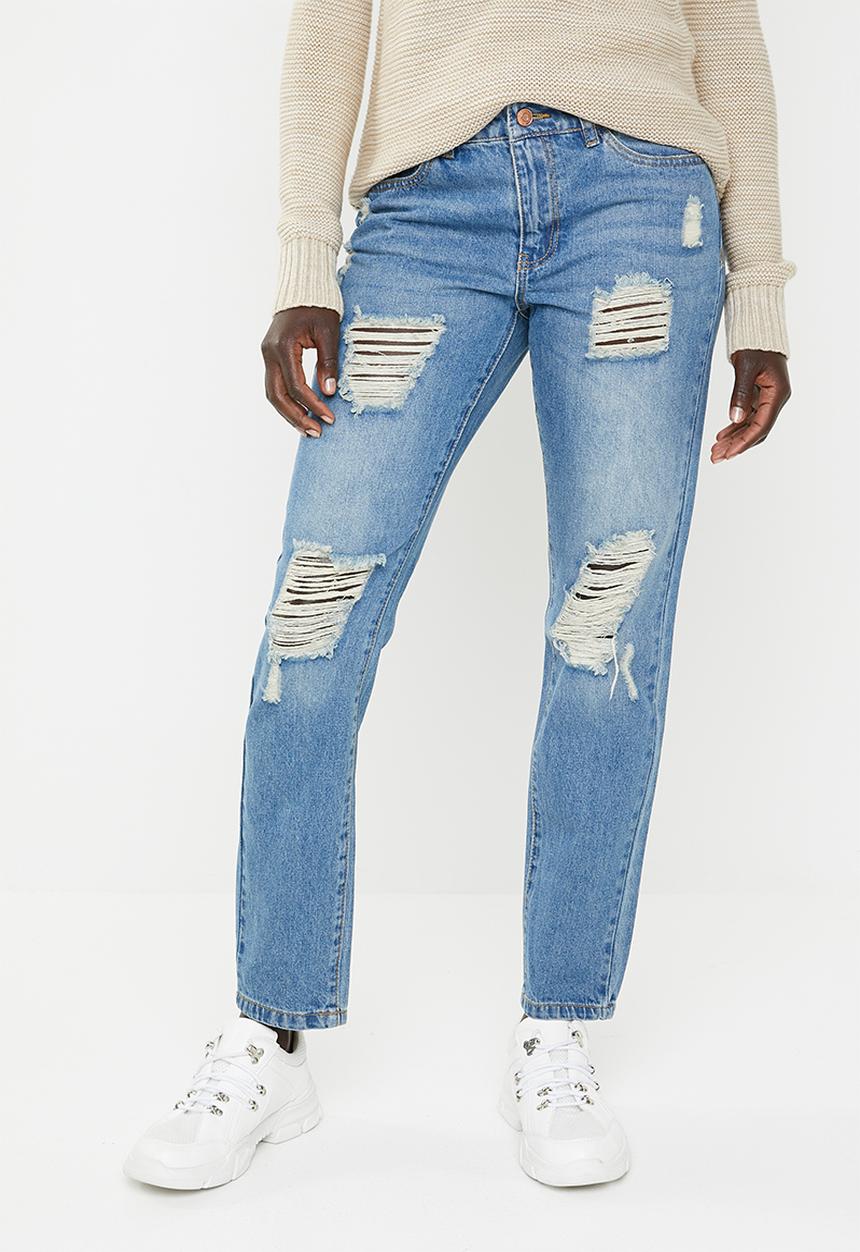 Jacqueline de Yong - Jazz boyfriend jeans - blue