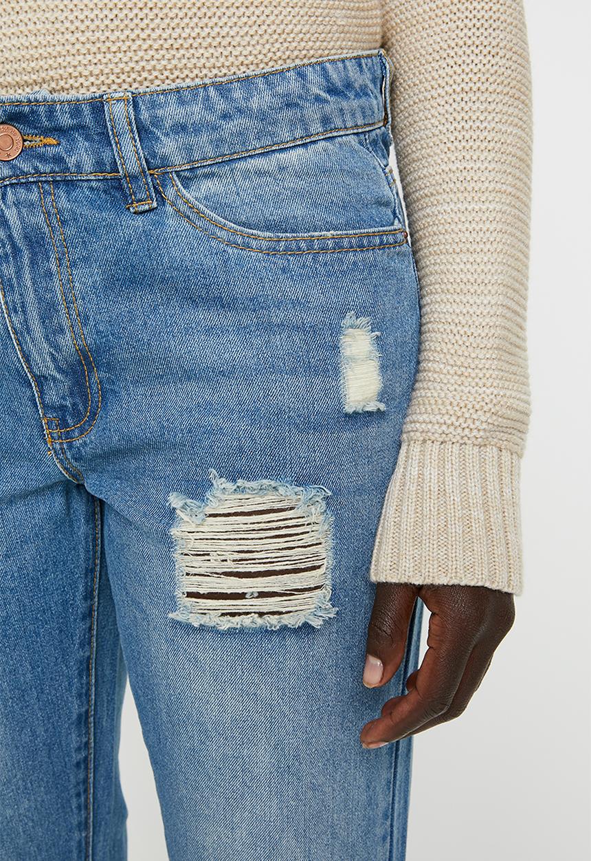 Jacqueline de Yong - Jazz boyfriend jeans - blue
