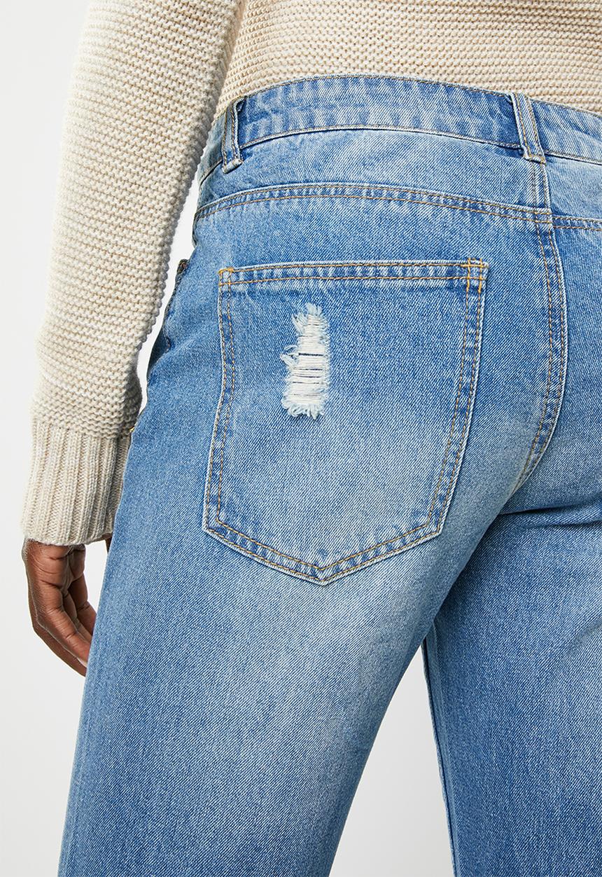 Jacqueline de Yong - Jazz boyfriend jeans - blue