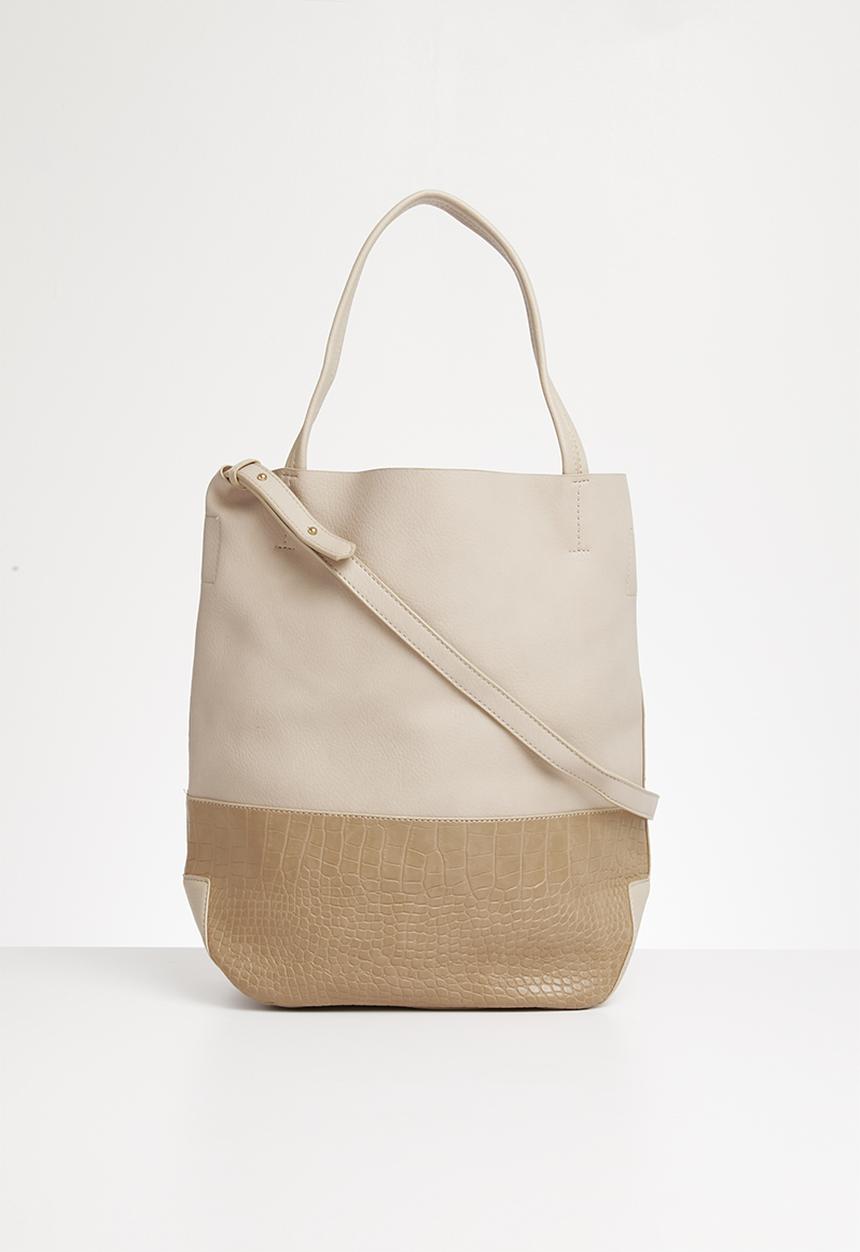 STYLE REPUBLIC - Croc detail shopper bag - beige