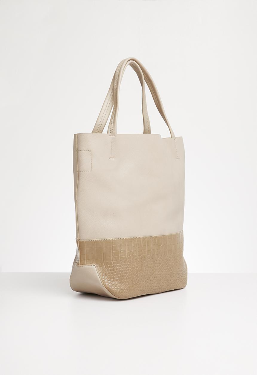 STYLE REPUBLIC - Croc detail shopper bag - beige
