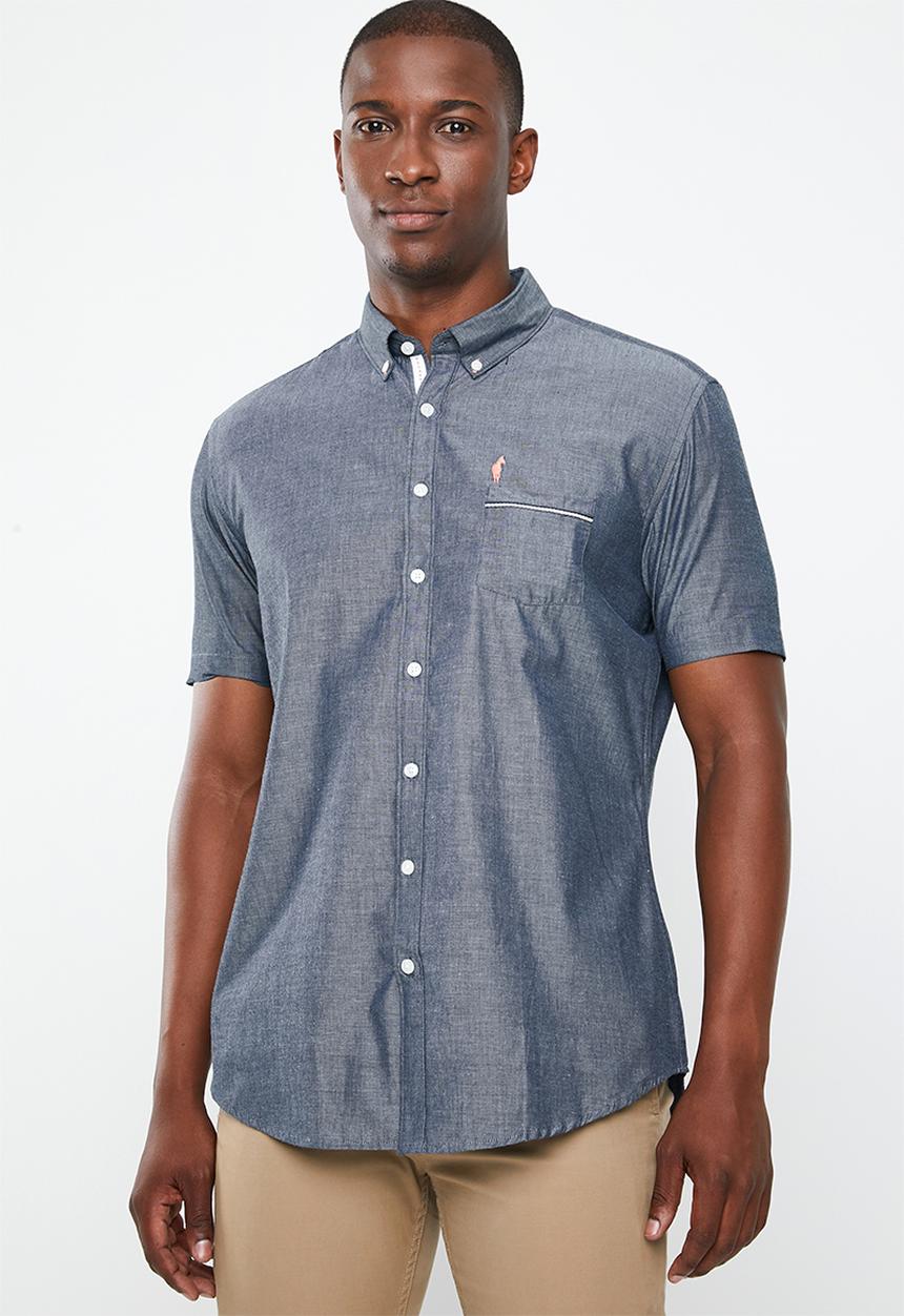 STYLE REPUBLIC - Gentlemen short sleeve shirt - blue