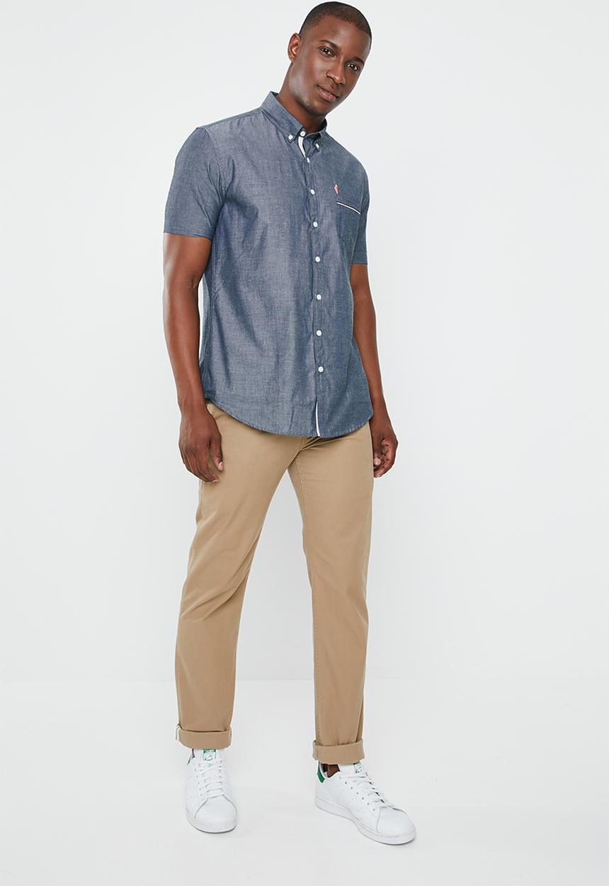 STYLE REPUBLIC - Gentlemen short sleeve shirt - blue