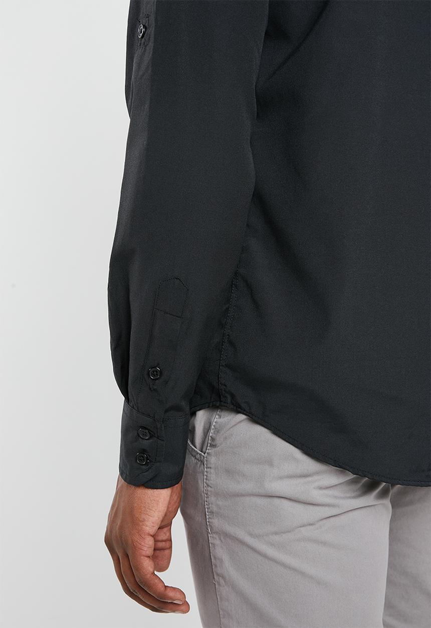 STYLE REPUBLIC - Frantz zip detail shirt - black 