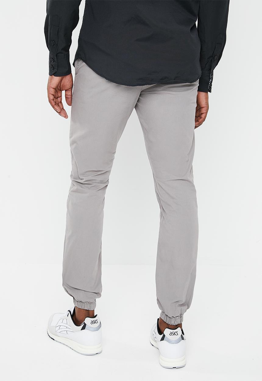 STYLE REPUBLIC - Jogger with elasticated cuffs - grey