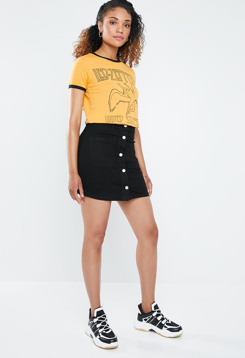 Forever21 - Zeppelin T-Shirt - yellow