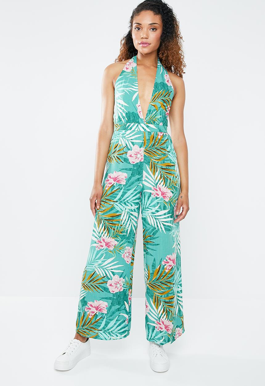 Forever21 - Floral halter jumpsuit - multi 