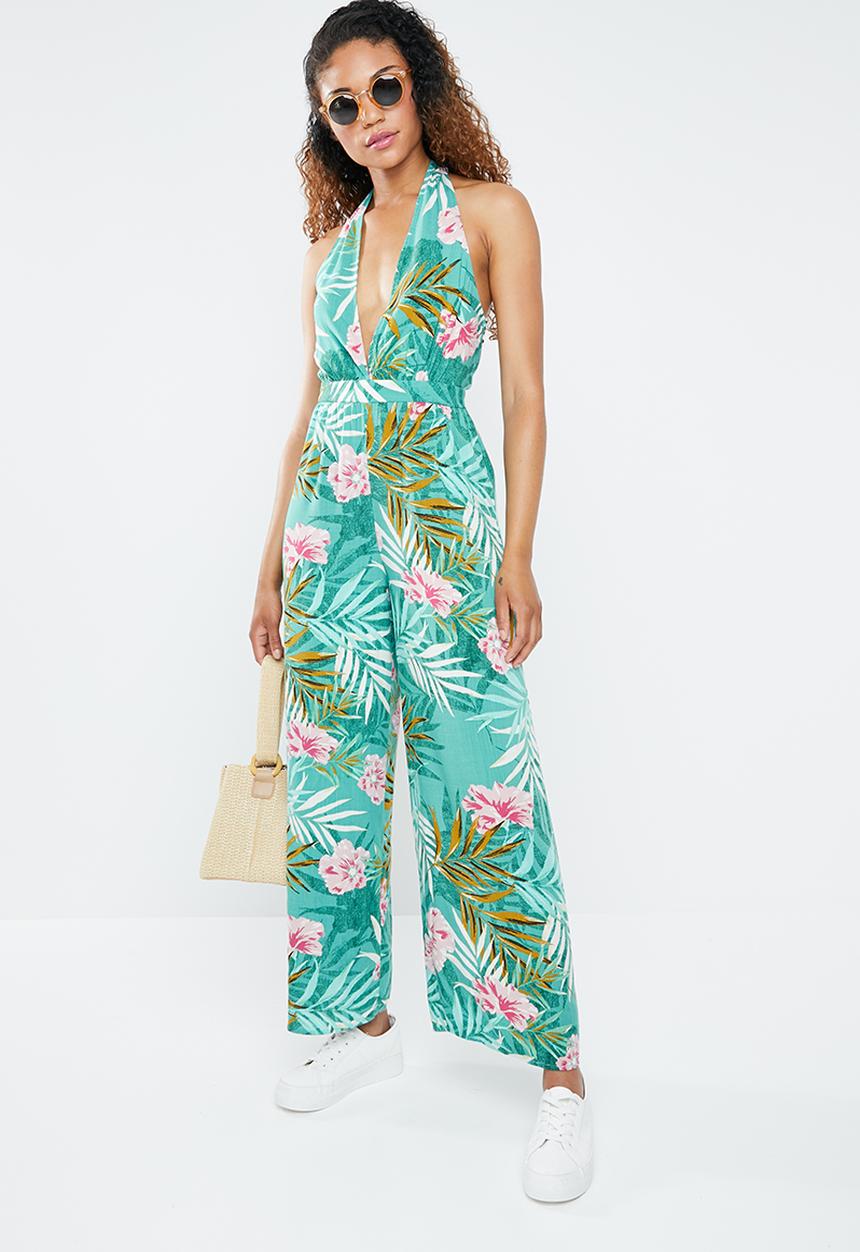 Forever21 - Floral halter jumpsuit - multi 